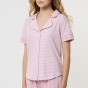 Пижама Sea cruise, розовая, шорты - фото № 2