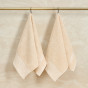 Комплект махровых полотенец Роса/Rugiada, бежевый