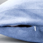 Наволочка декоративная Сверхмягкий/Supersoft, сине-голубая - фото № 3