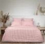 Постельное белье полукомплект Vichy, кораллово-розовое - фото № 2