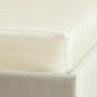 Простыня на резинке Экрю страйп-сатин 40156