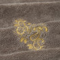 Полотенце махровое Ricamo, коричневое - фото № 5