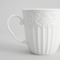 Кружка Белое тиснение/Emboss White - фото № 3
