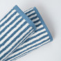 Комплект полотенец Узкая полоска/Striscia stretta, голубой - фото № 2