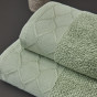 Полотенце махровое Savona, зеленое - фото № 3