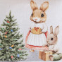 Наволочка декоративная Christmas Bunny Girl - фото № 4