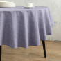 Скатерть круглая Fogliame фиолетовая - фото № 2