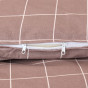 Постельное белье полукомплект Quadretti, коричневое - фото № 11