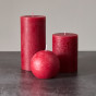 Свеча Пламя/Fiamma классическая, красная I - фото № 5