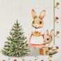 Салфетка Christmas Bunny Girl - фото № 3