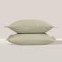 Комплект наволочек Светло-оливковый с ушками, перкаль - фото № 2