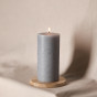 Свеча Fiamma классическая, серая - фото № 4