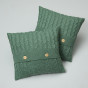 Наволочка декоративная Villena, зеленая - фото № 6