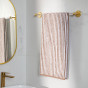 Полотенце махровое Узкая полоска/Striscia stretta, какао
