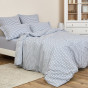 Постельное белье полукомплект Vichy, серо-голубое - фото № 7