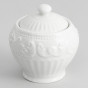 Сахарница Белое тиснение/Emboss White