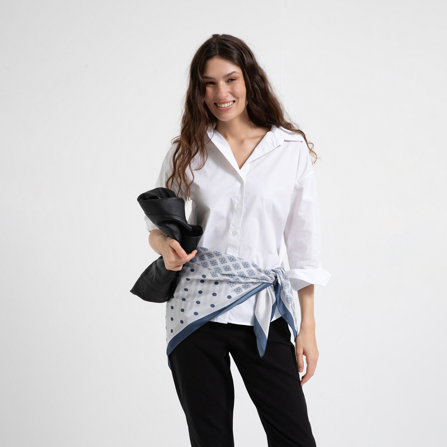 Платок шейный Точки/Dotty II - фото № 2