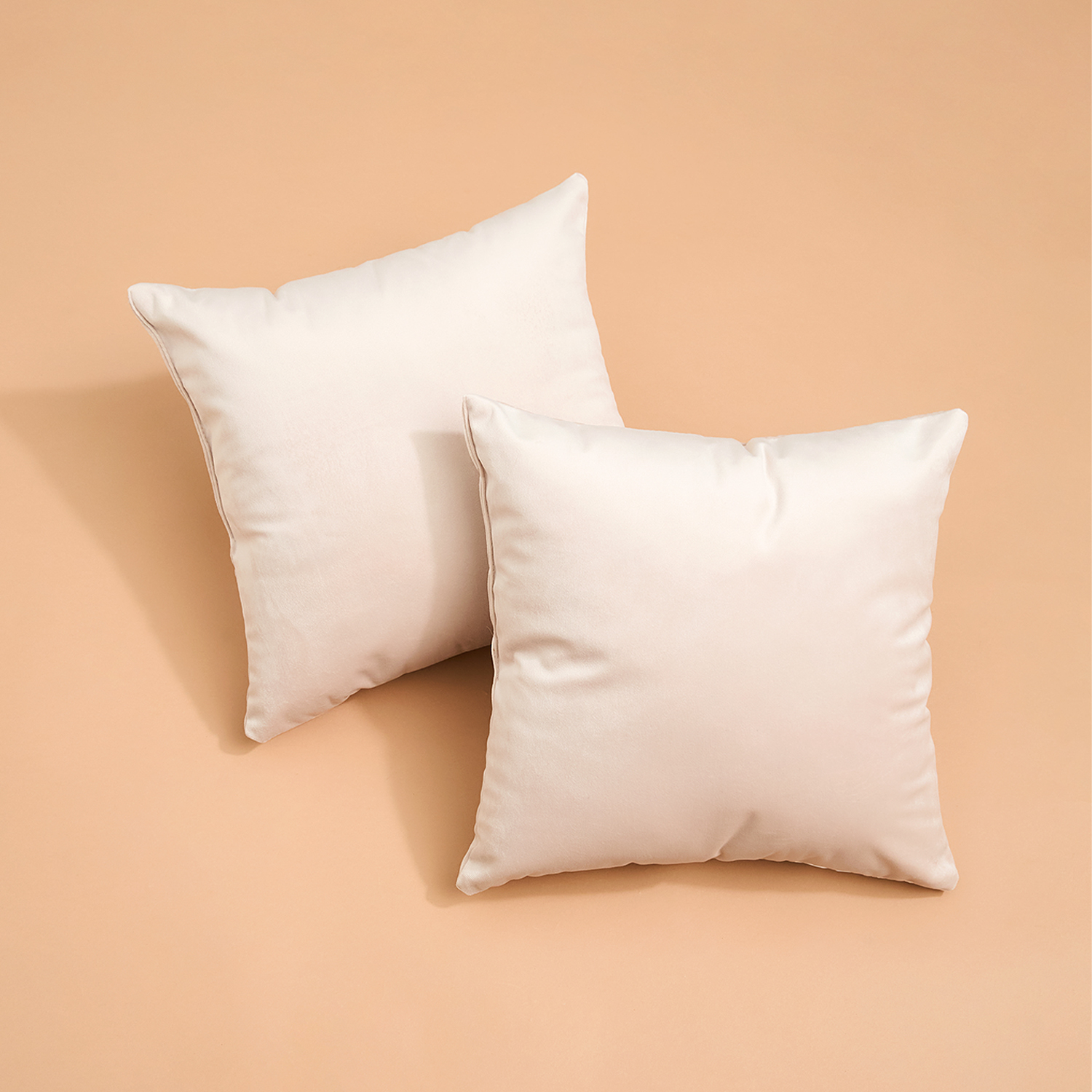 Подушка декоративная Rombico, светло-бежевая - фото № 2