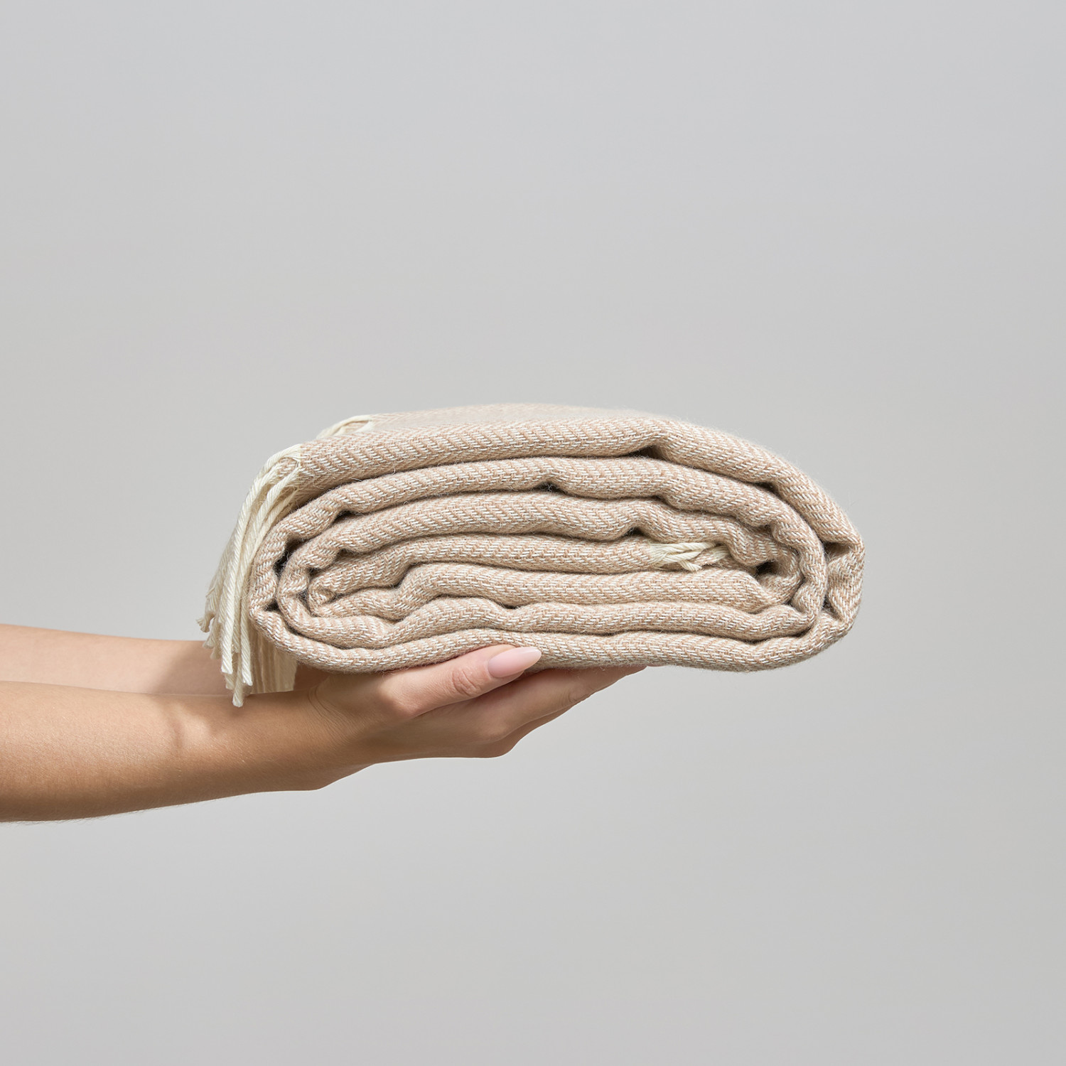 Плед Инес/Ines, бежевый - фото № 6