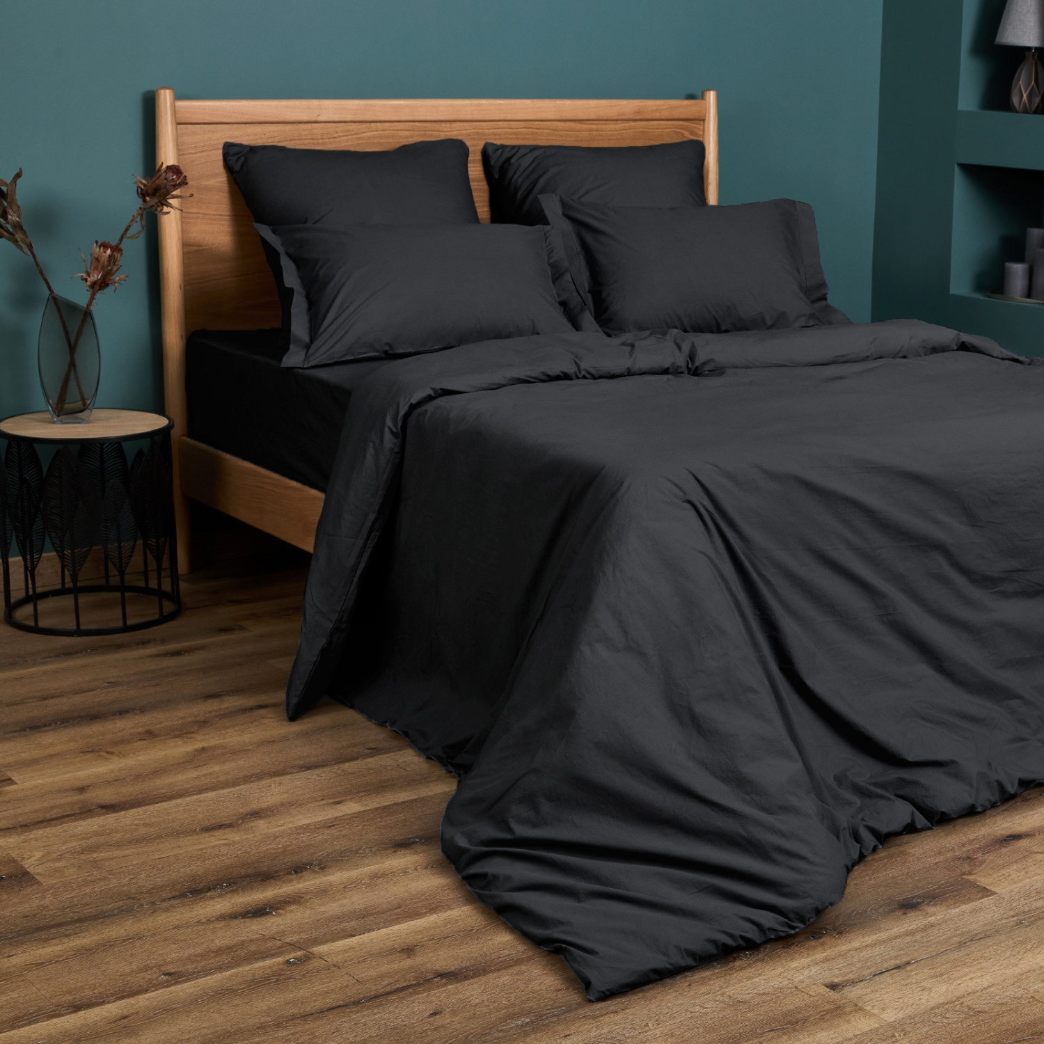 Постельное белье Black, вареный хлопок - фото № 7