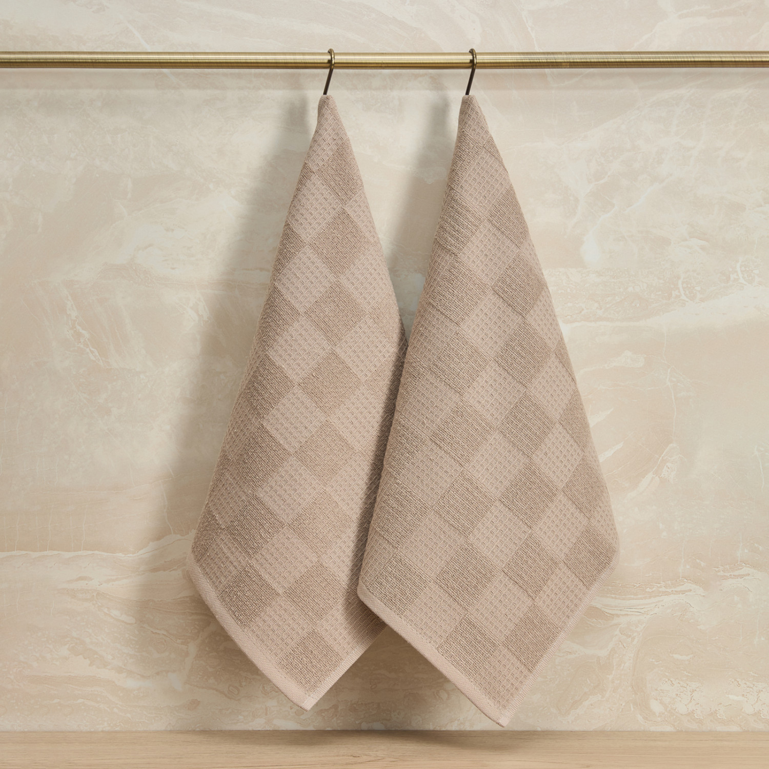 Комплект махровых полотенец Лиандро/Liandro, мокко