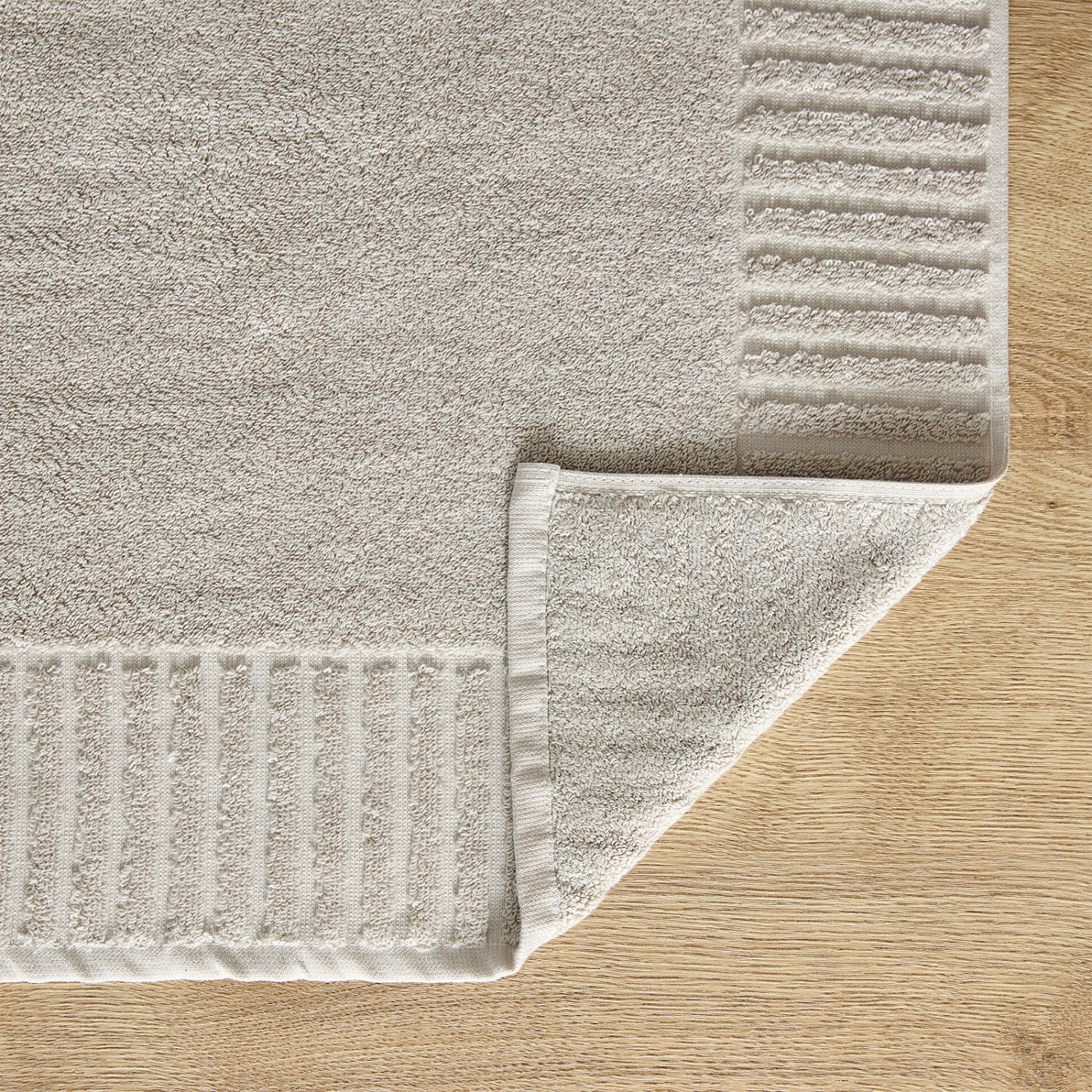 Полотенце махровое Nervato для ног, серое - фото № 3