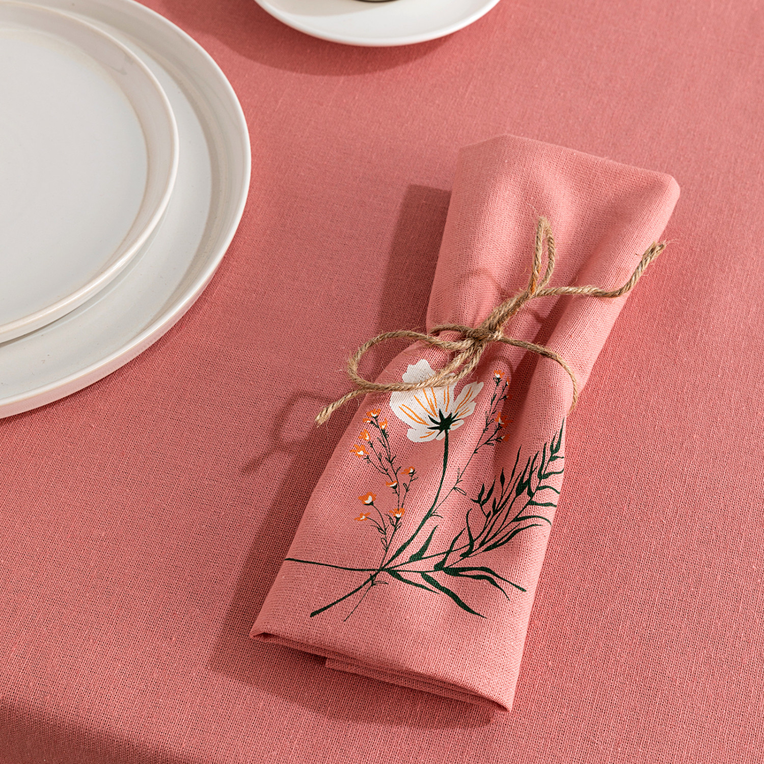 Скатерть Flamelia, розовая - фото № 5