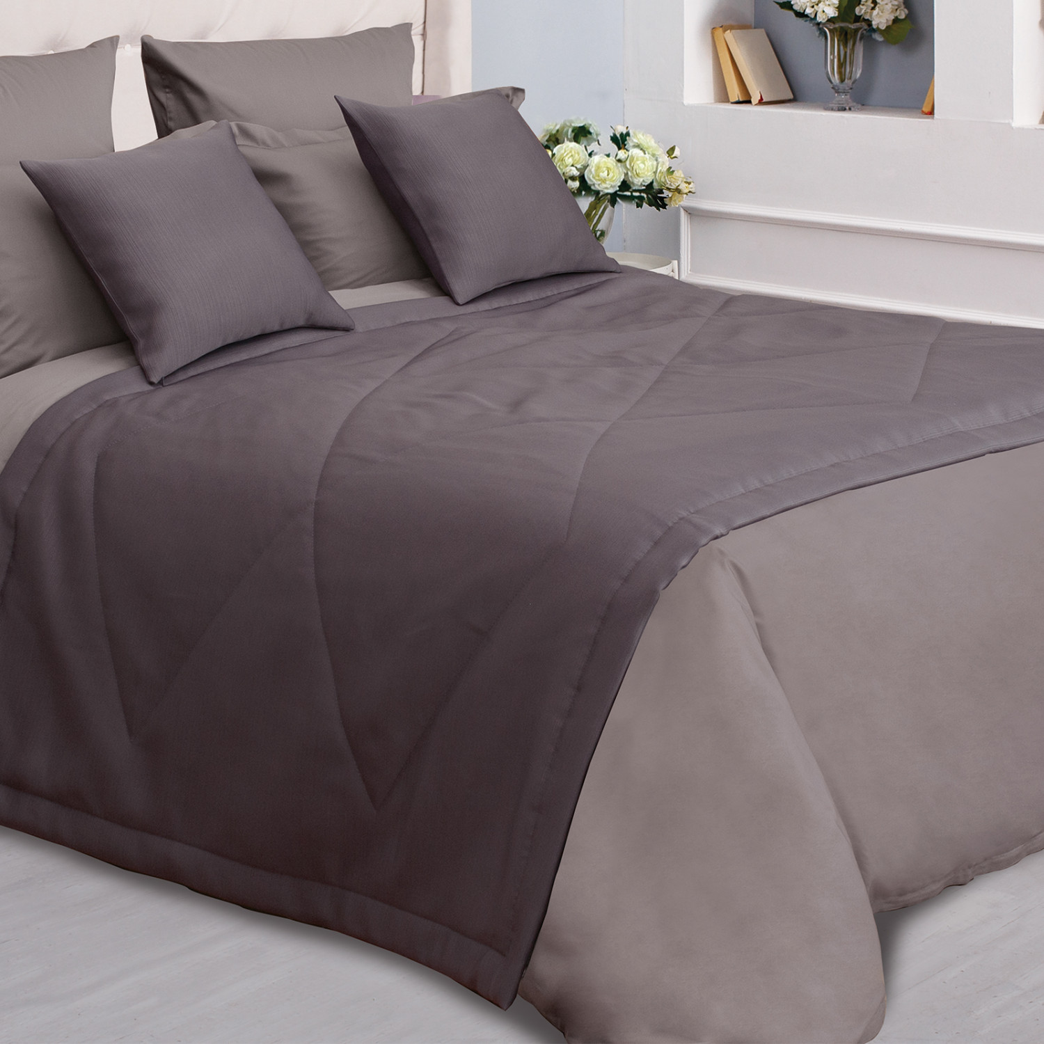 Покрывало Manesseno, фиолетовый - фото № 4