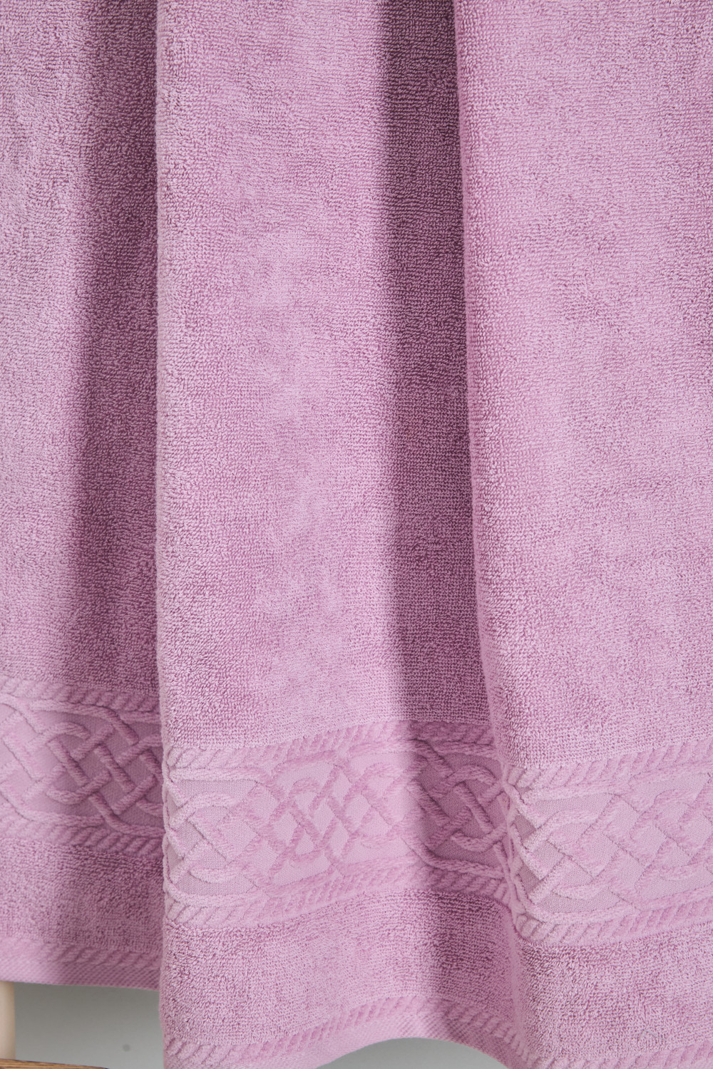 Полотенце махровое Costanza, сиреневое - фото № 7