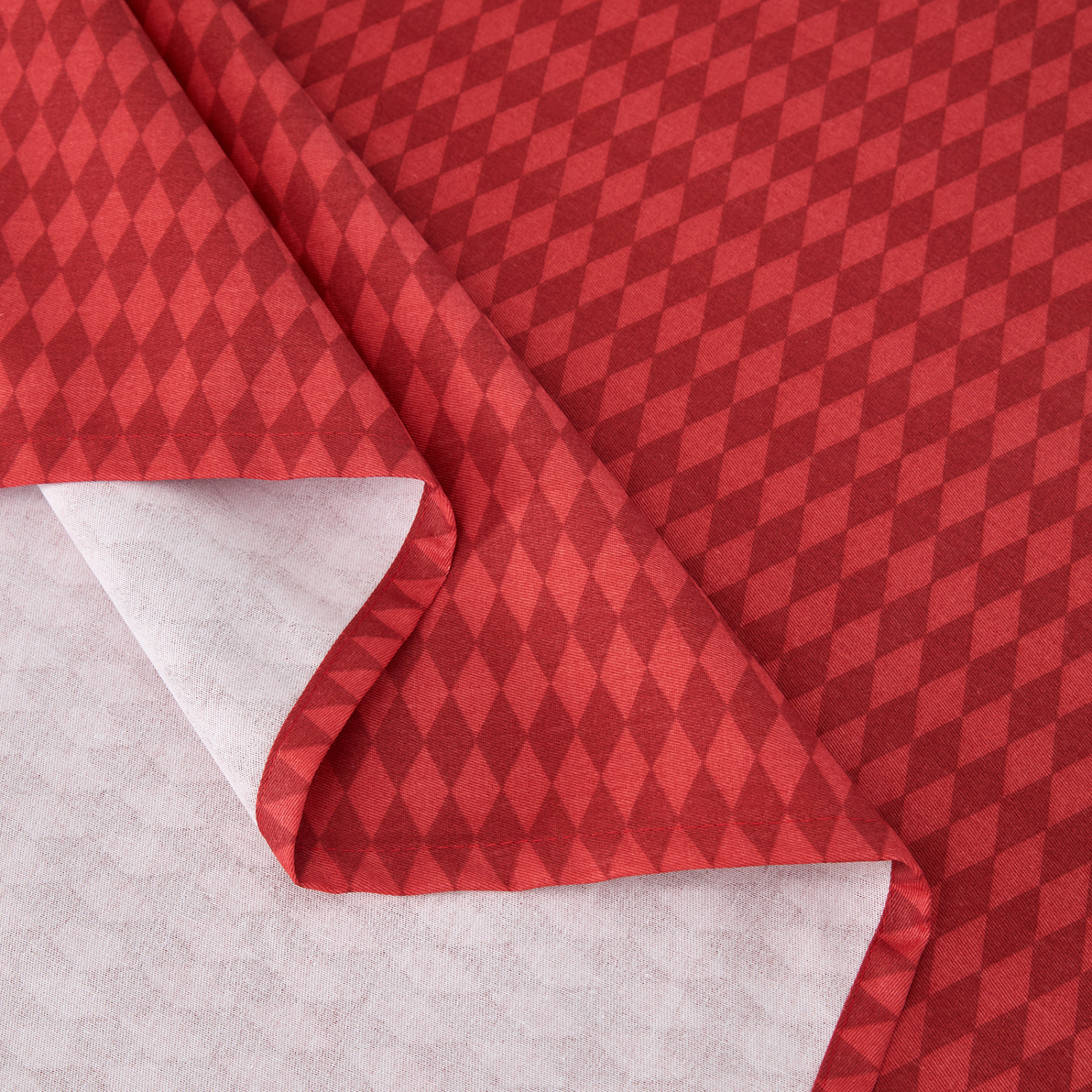 Скатерть Ромб/Rhombus, красная - фото № 6