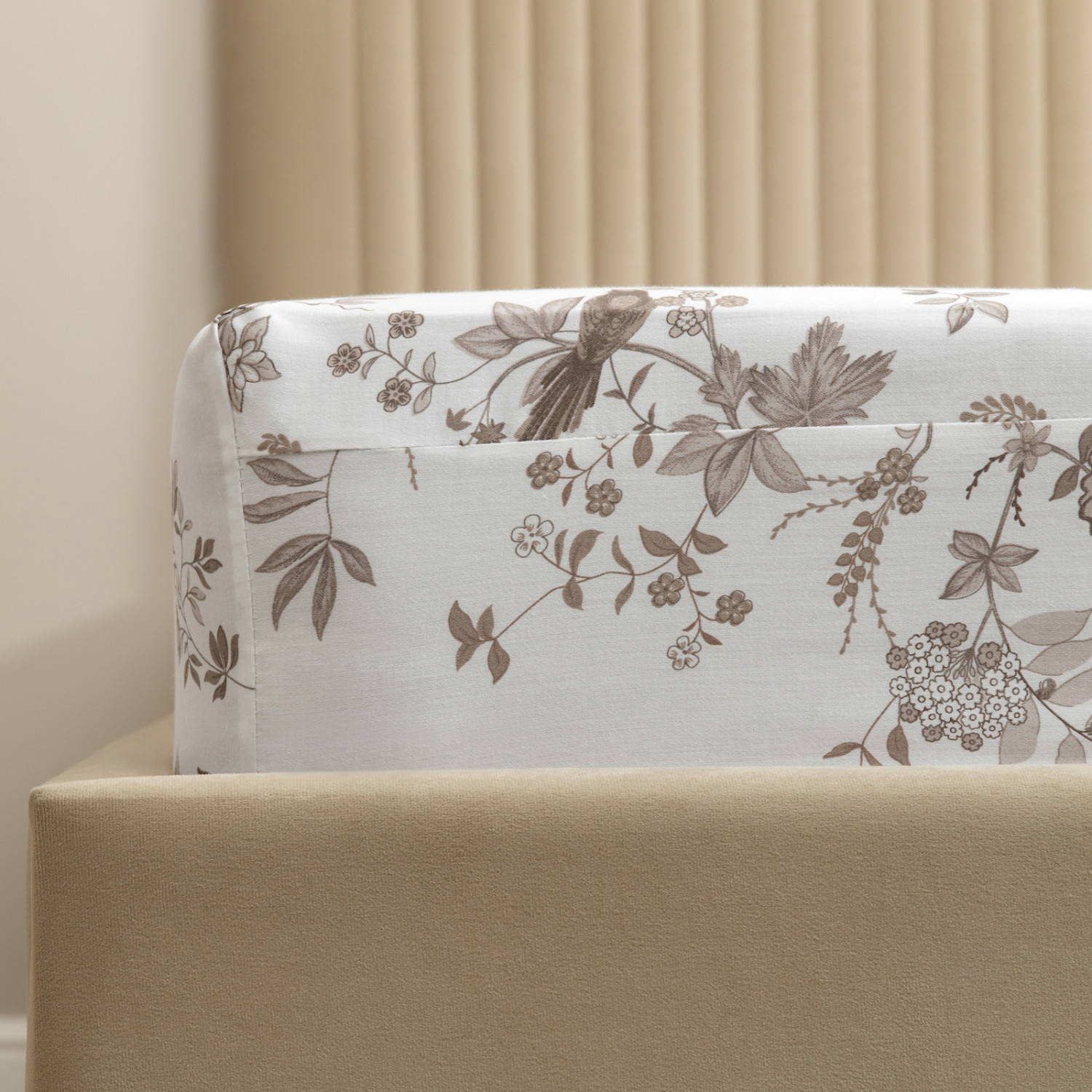 Простыня на резинке Сибилла (коричневый) - фото № 2