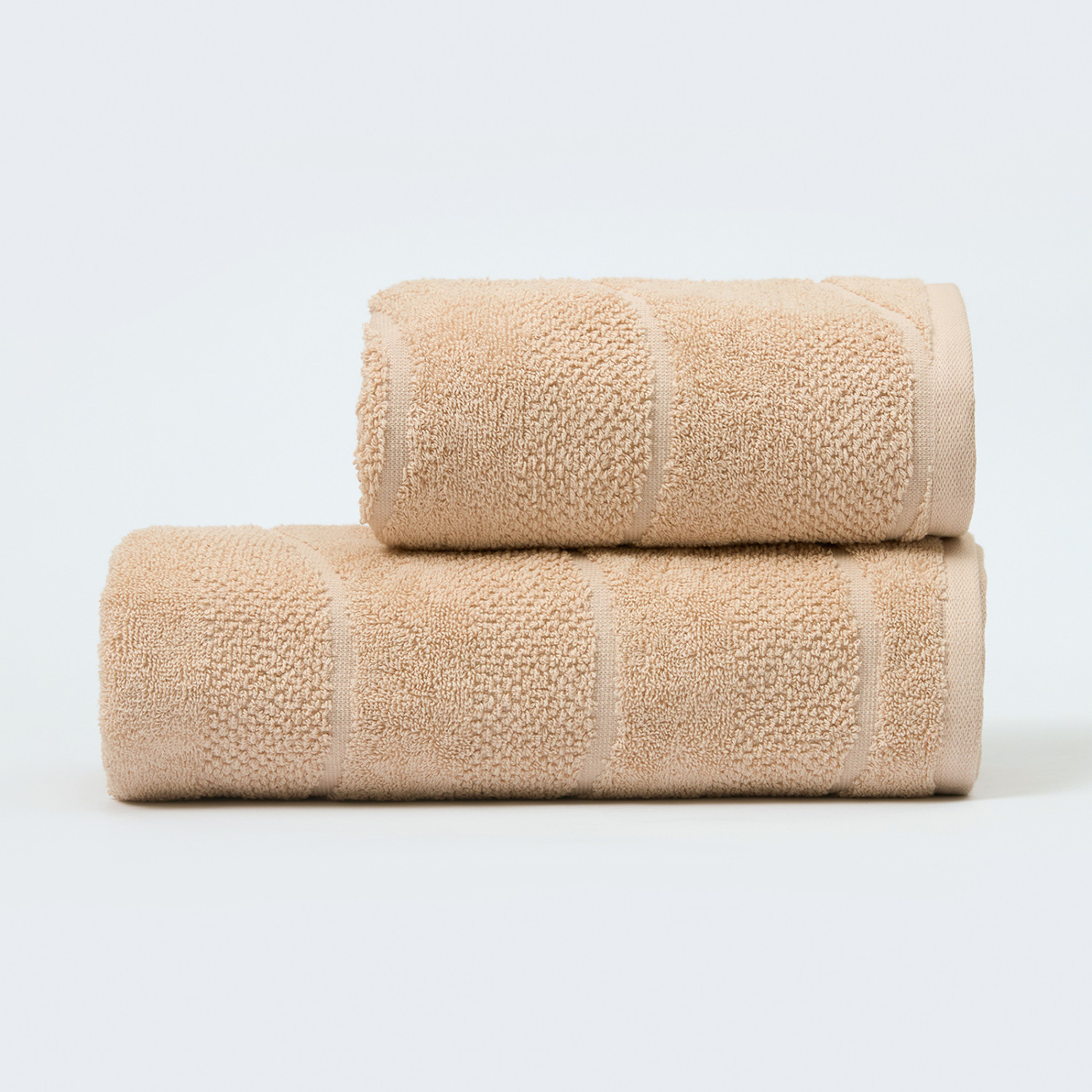 Полотенце махровое Волна/Ondulato, бежевое - фото № 5