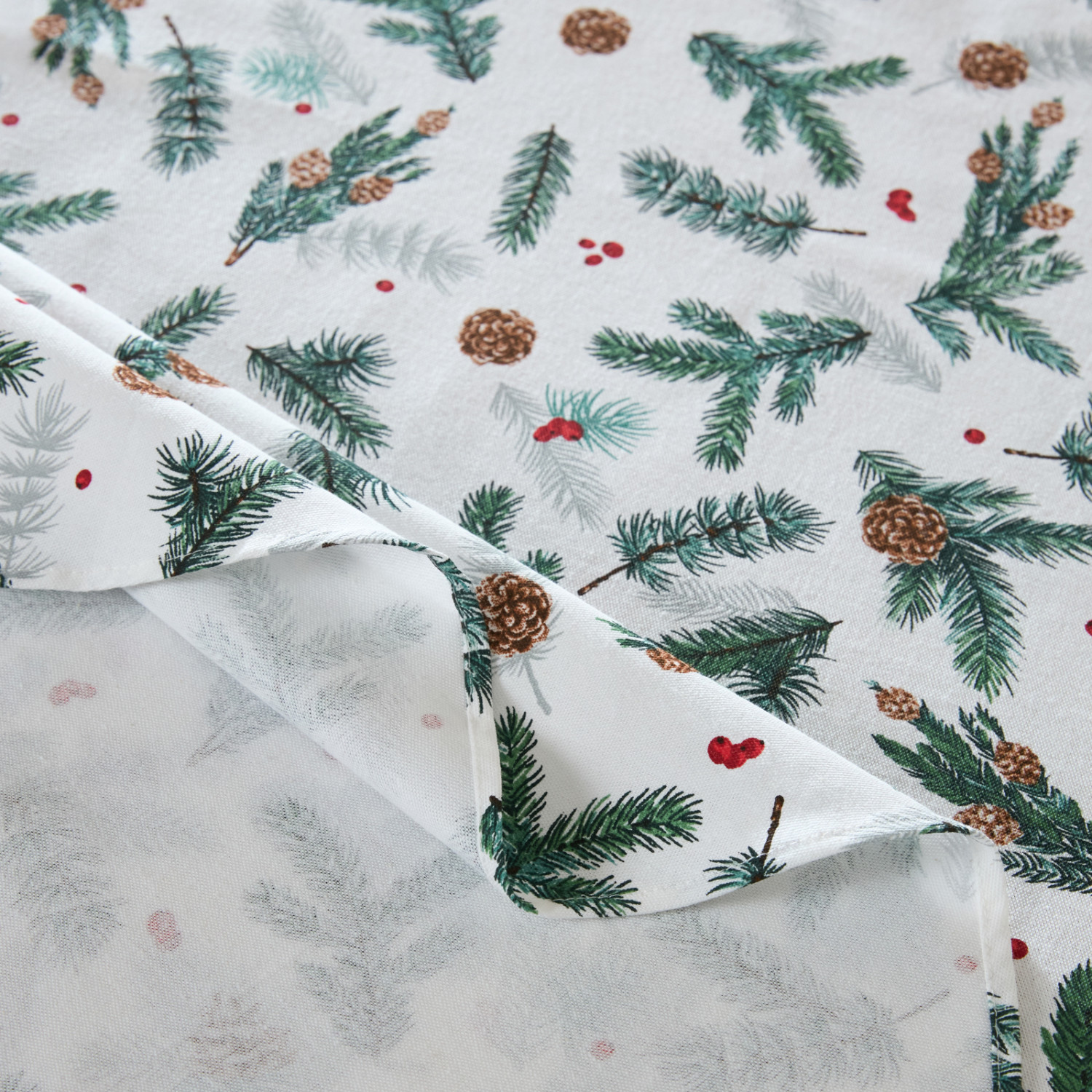 Скатерть круглая Christmas tree - фото № 6