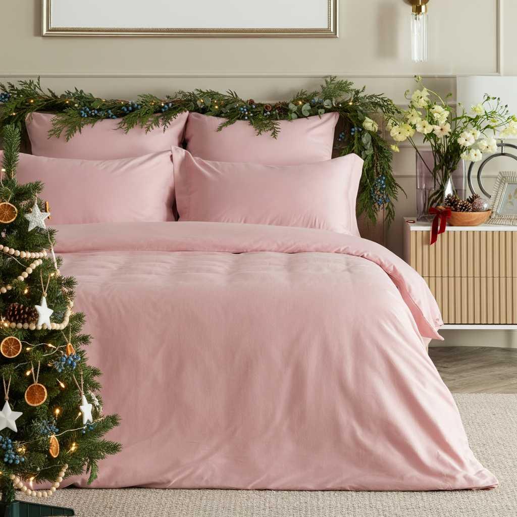 Постельное белье Нежно-розовый/Soft pink, сатин - фото № 14