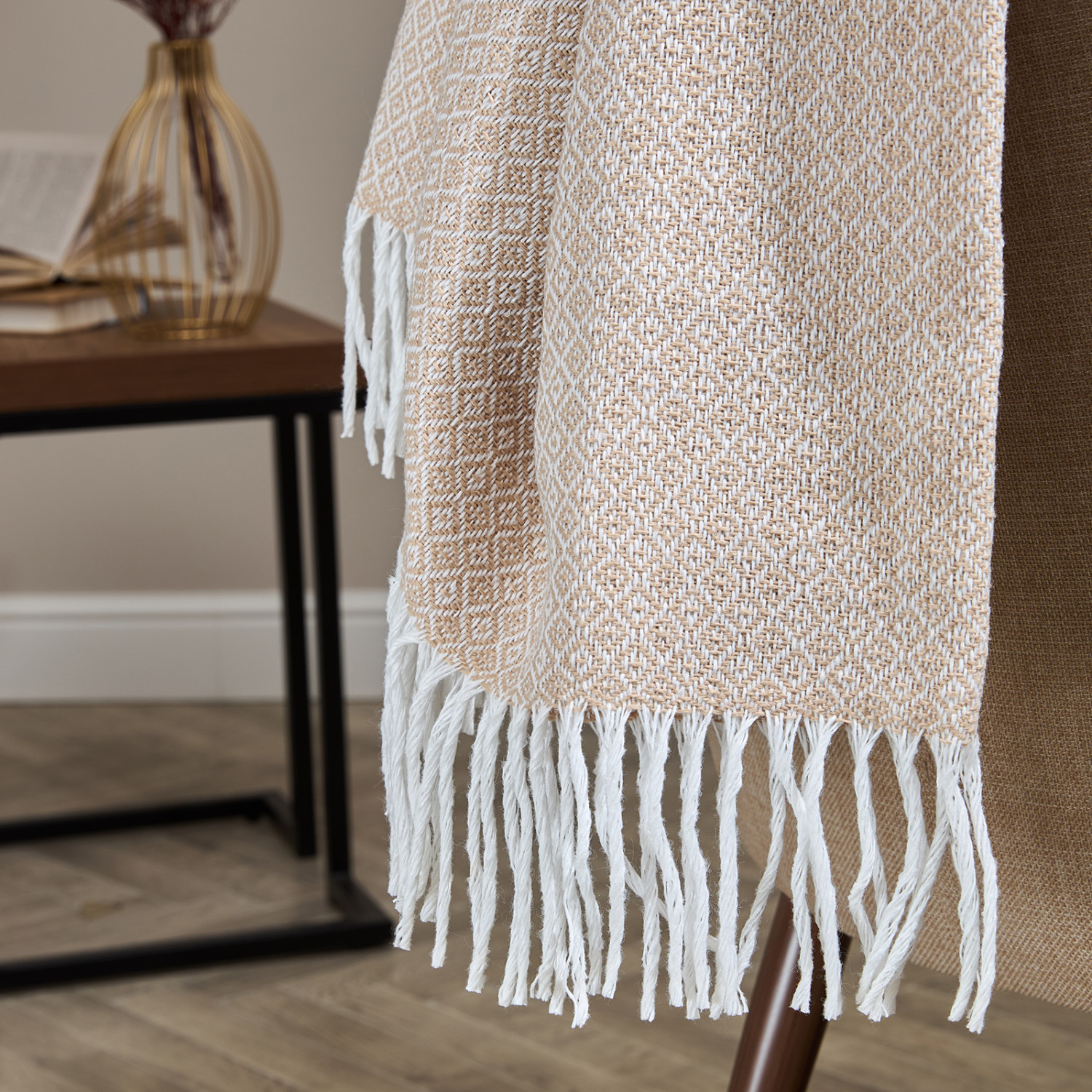 Плед Виктория/Vittoria, бежевый - фото № 2