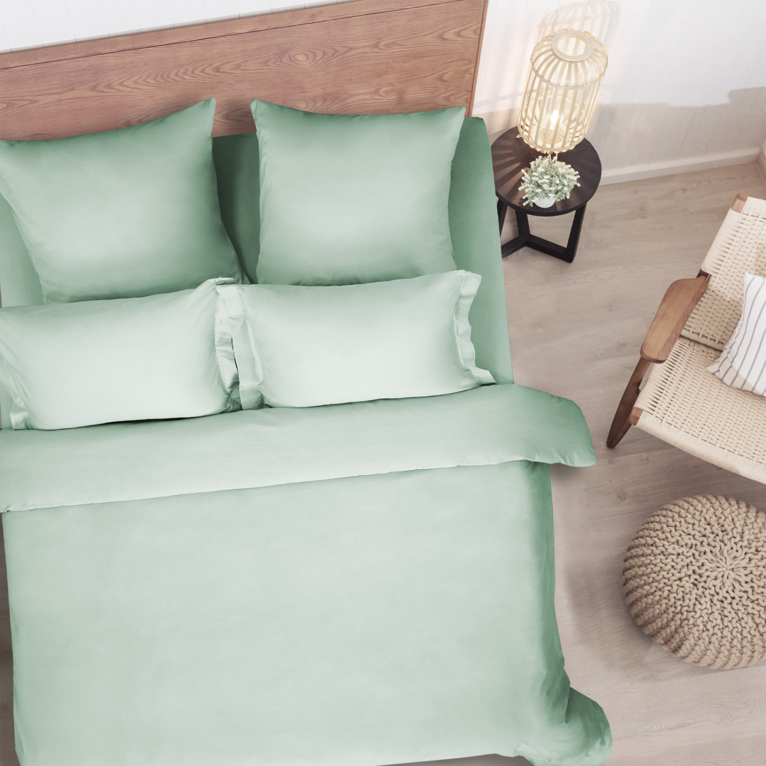 Постельное белье Pastel green - фото № 4