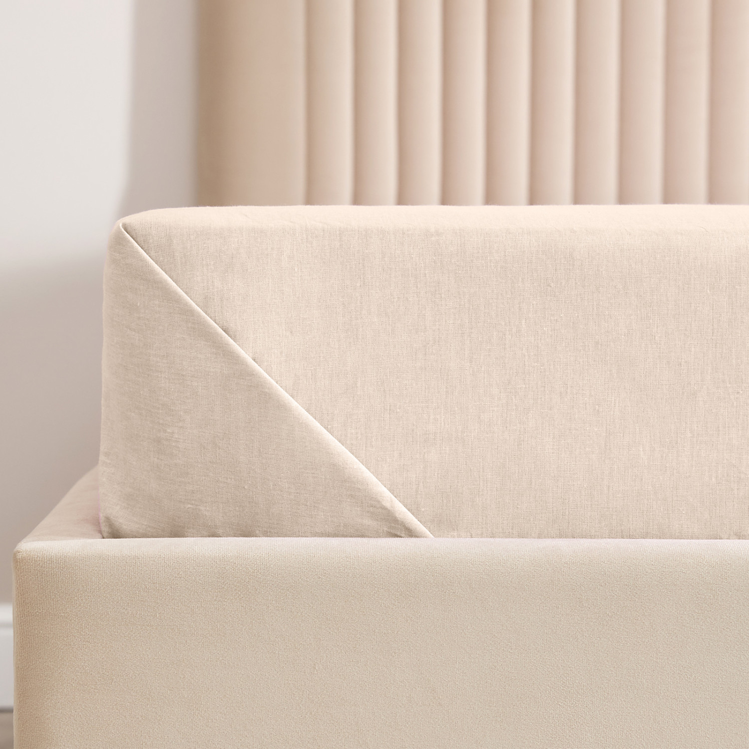 Простыня Экрю, перкаль - фото № 2