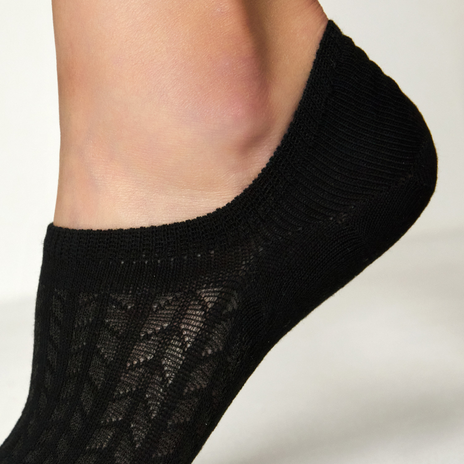 Следки Socks, черные/белые - фото № 5