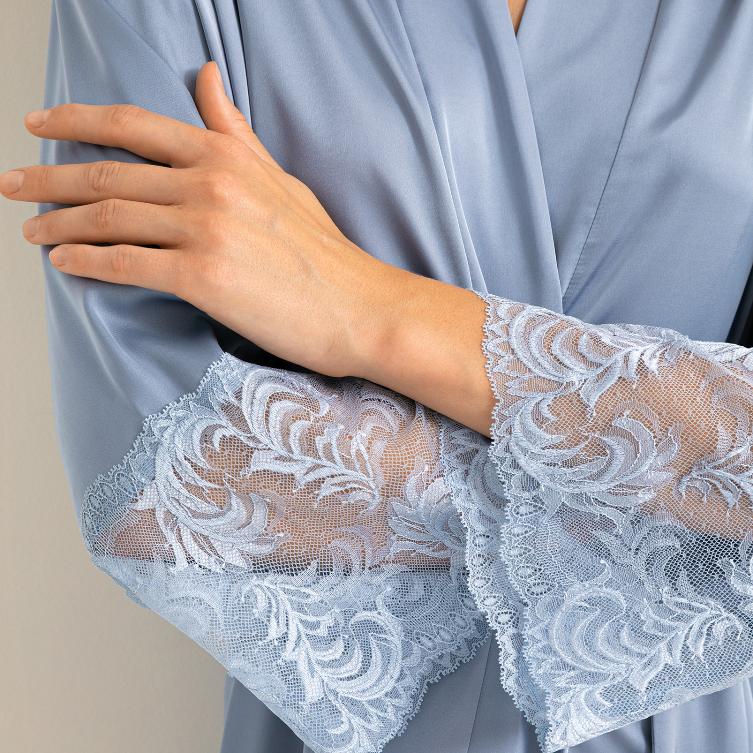 Халат Alisma, голубой - фото № 9