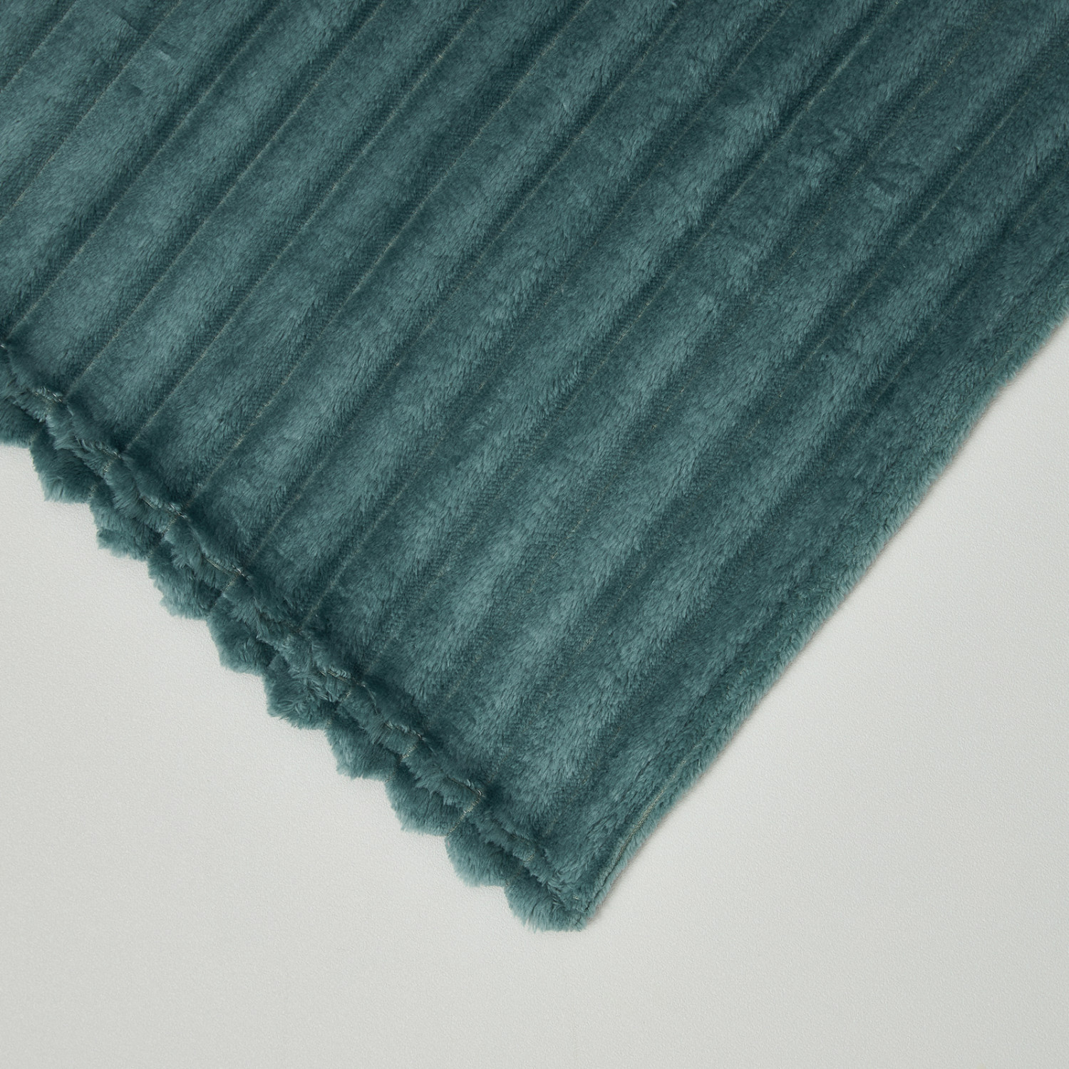 Плед Мягкая полоска/Soft strip, бирюза - фото № 3