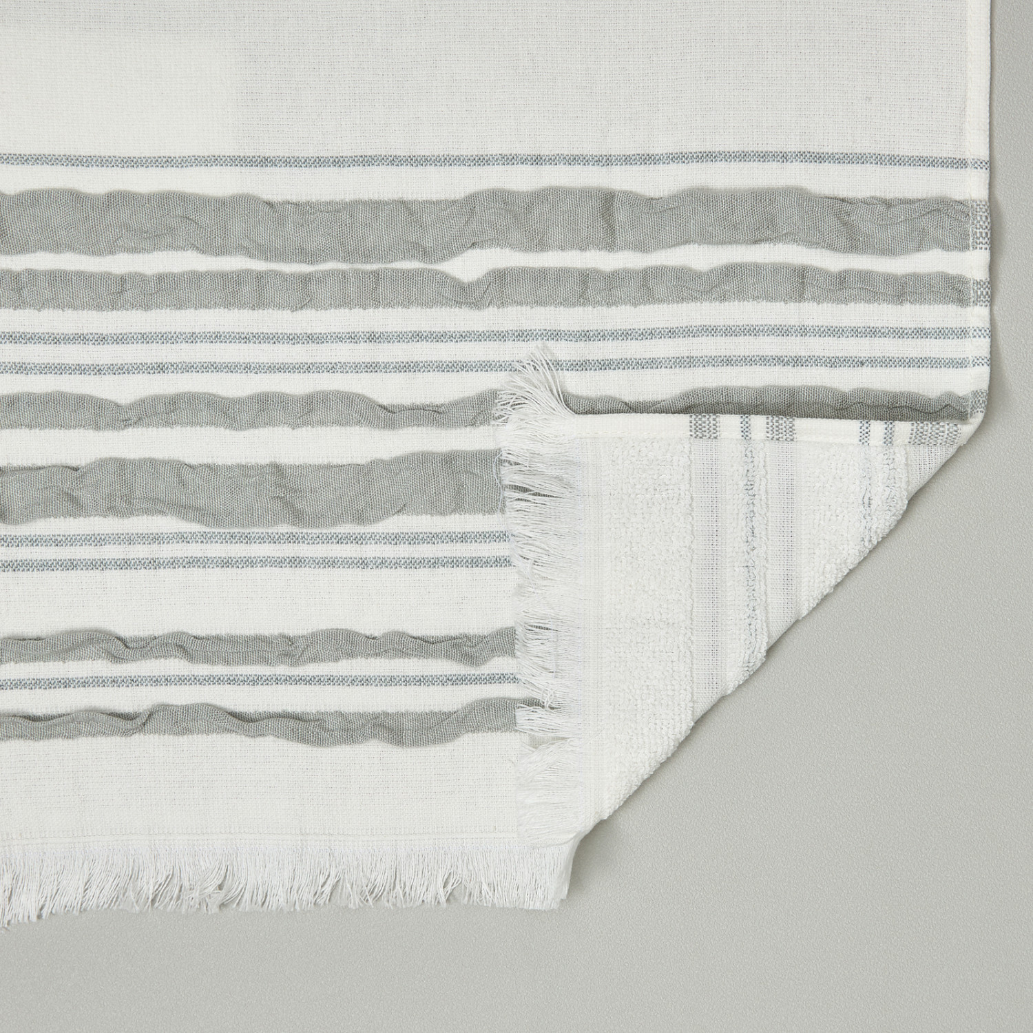 Комплект махровых полотенец Ilaria, серый - фото № 4