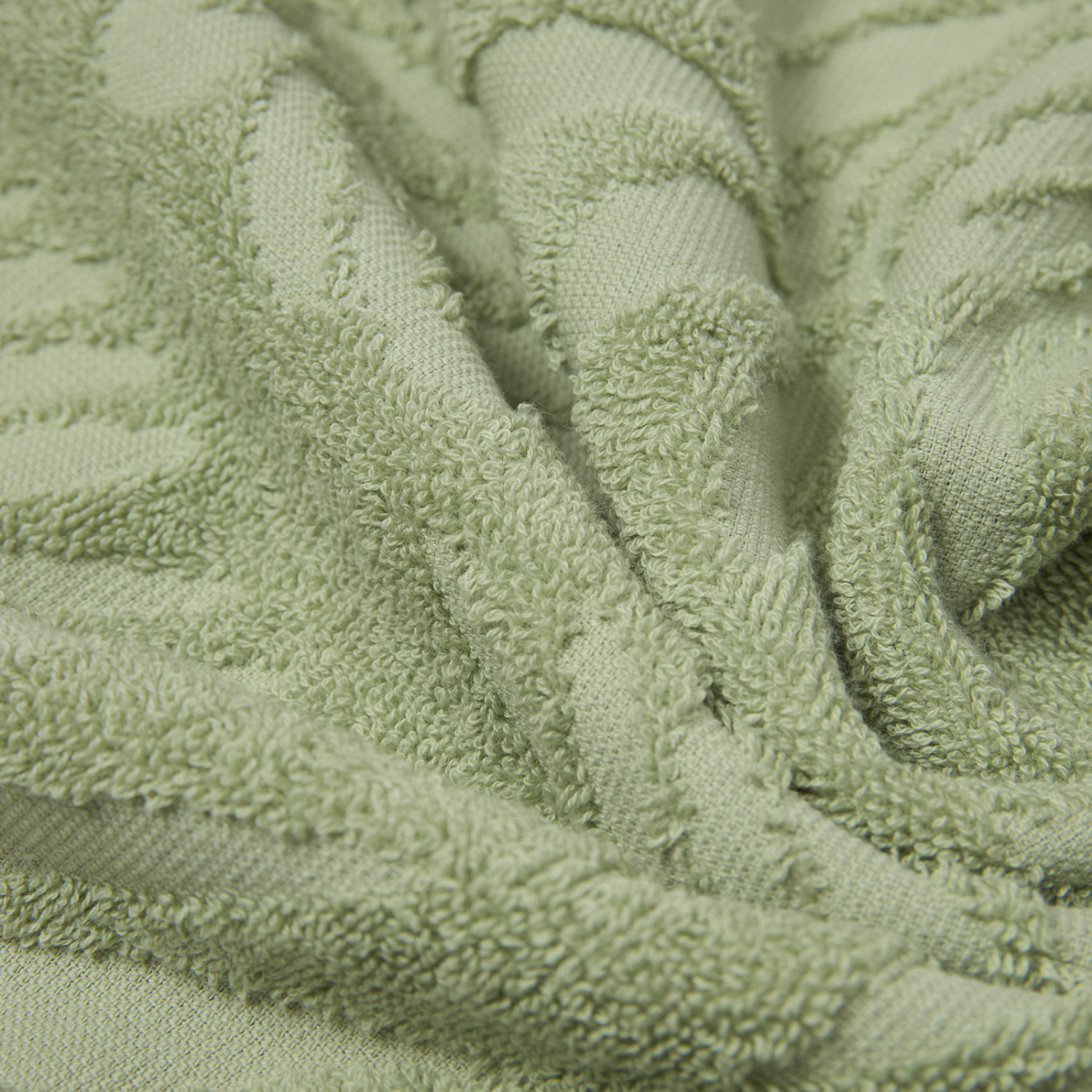 Полотенце махровое Tropico, зеленое - фото № 3