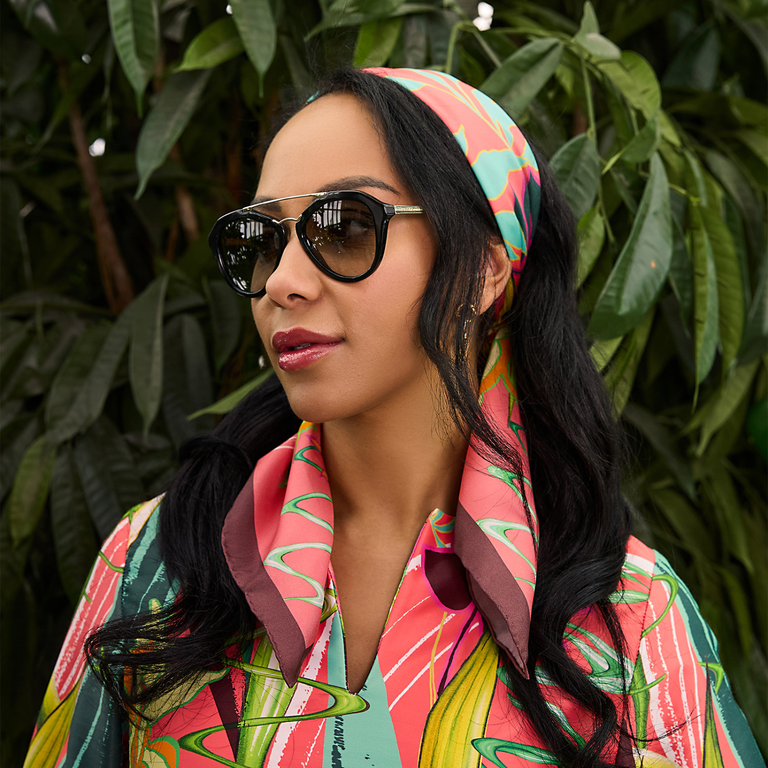 Платок шейный Rampicanti tropicali - фото № 5