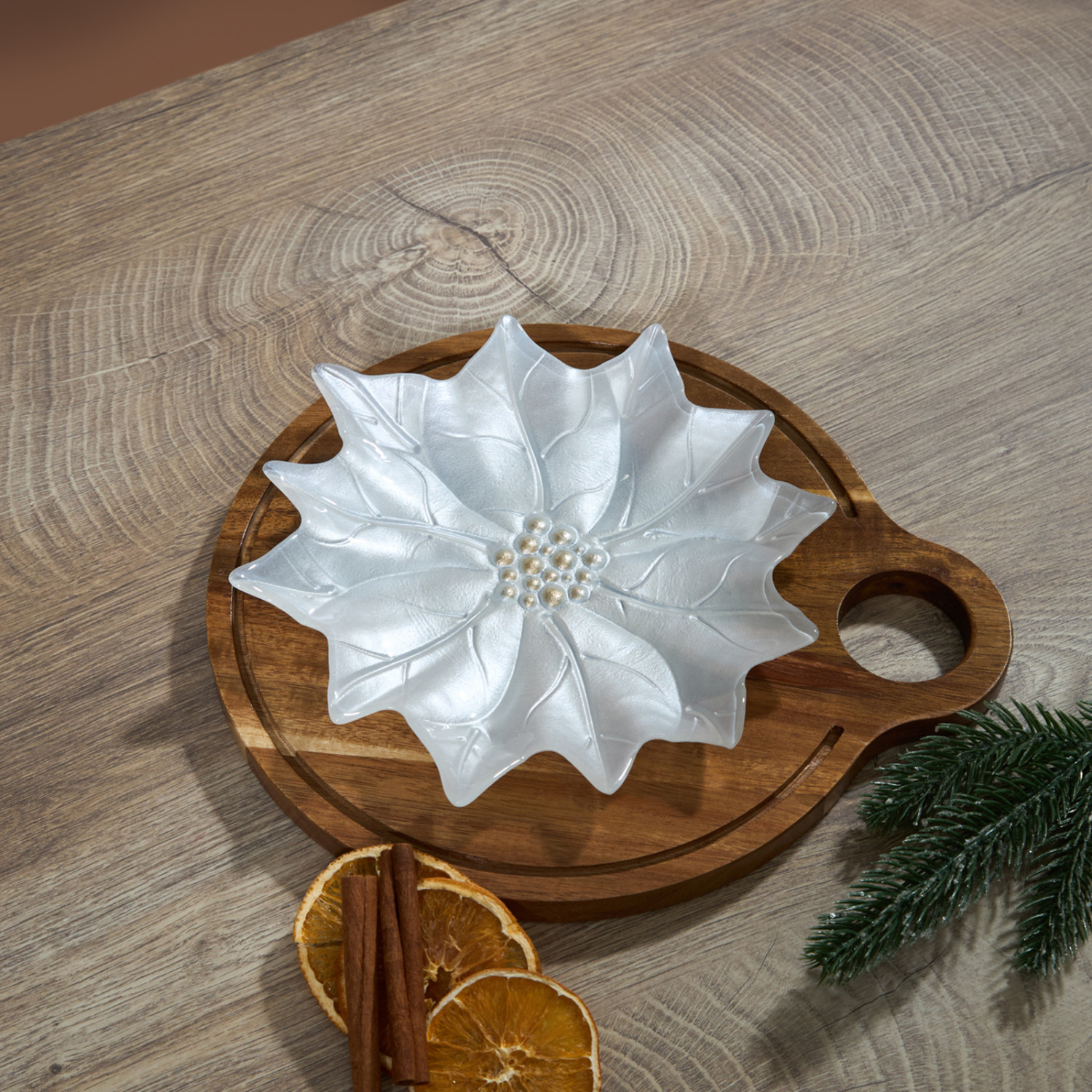 Блюдо Пуансеттия/Poinsettia I