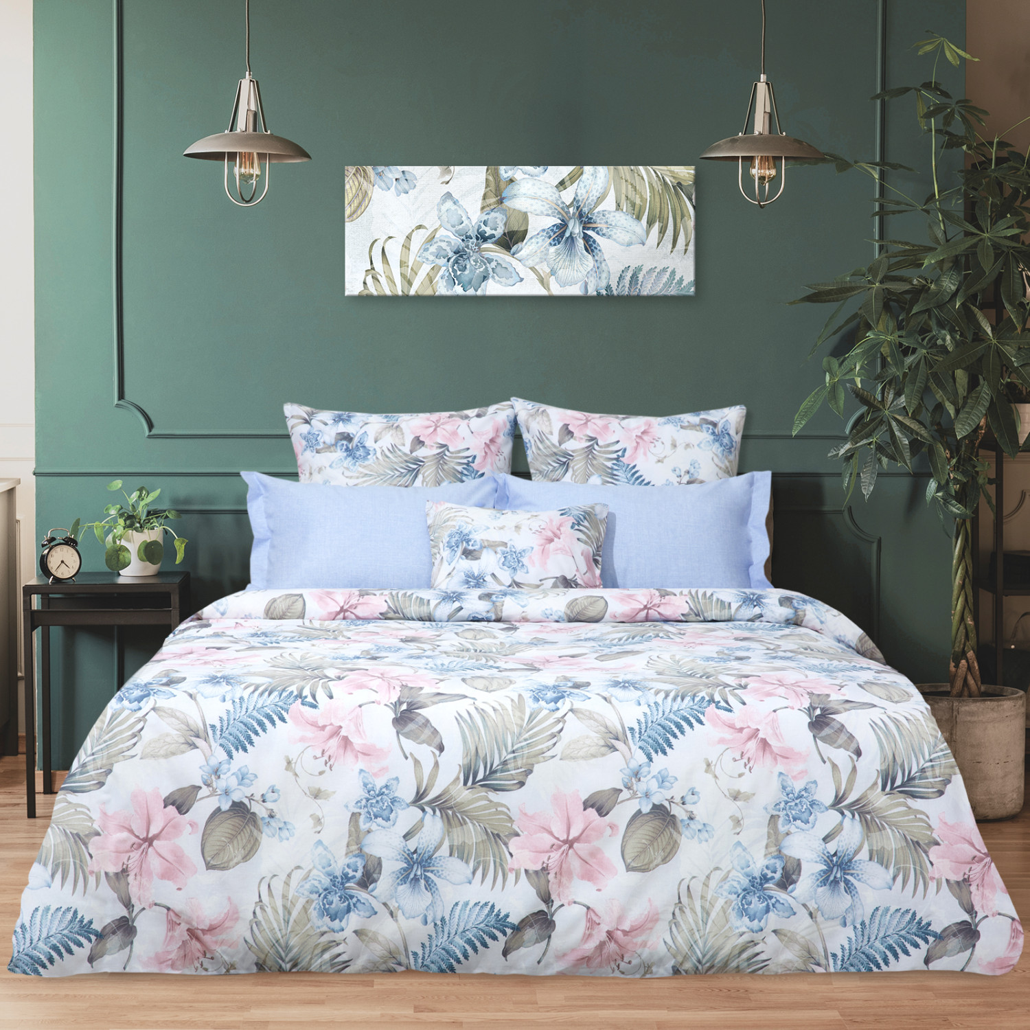 Постельное белье Perfezione, голубое