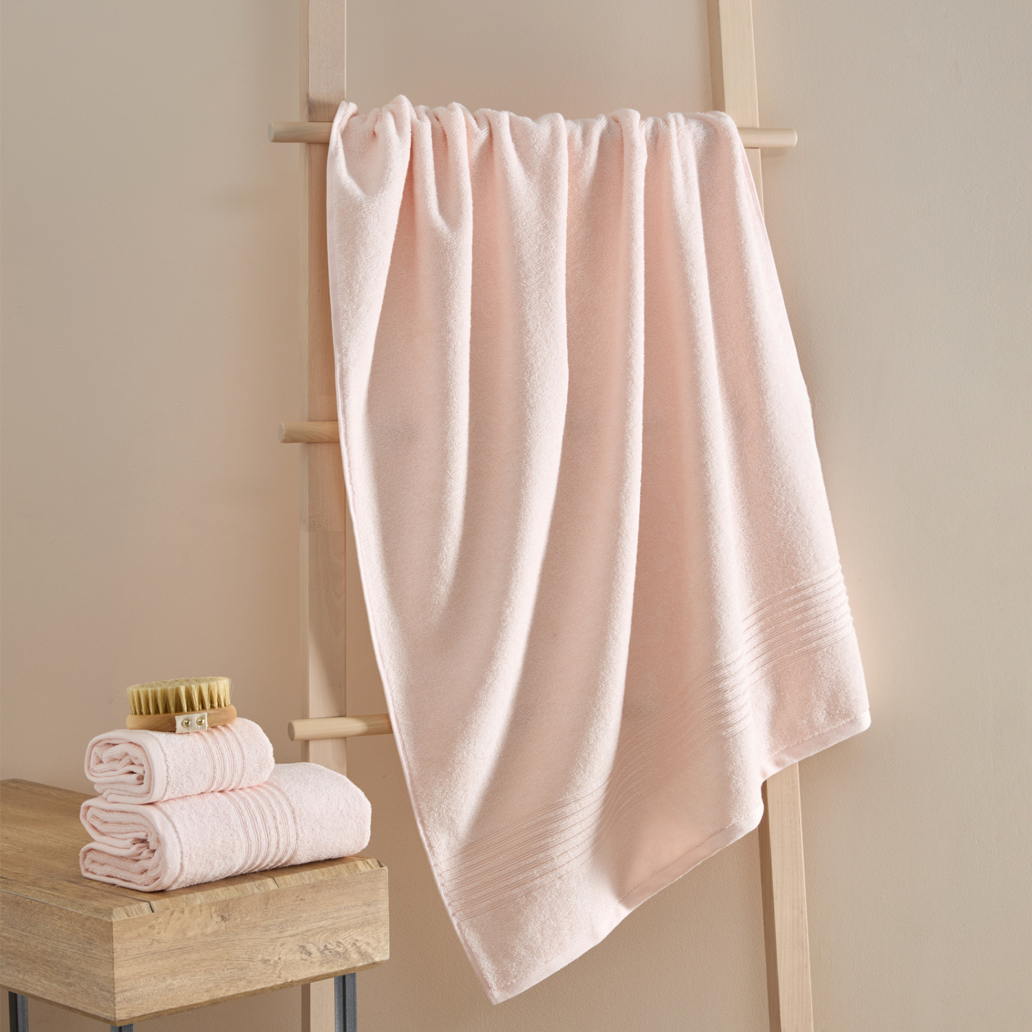 Полотенце махровое Флоренция/Fiorenza, пудра - фото № 3