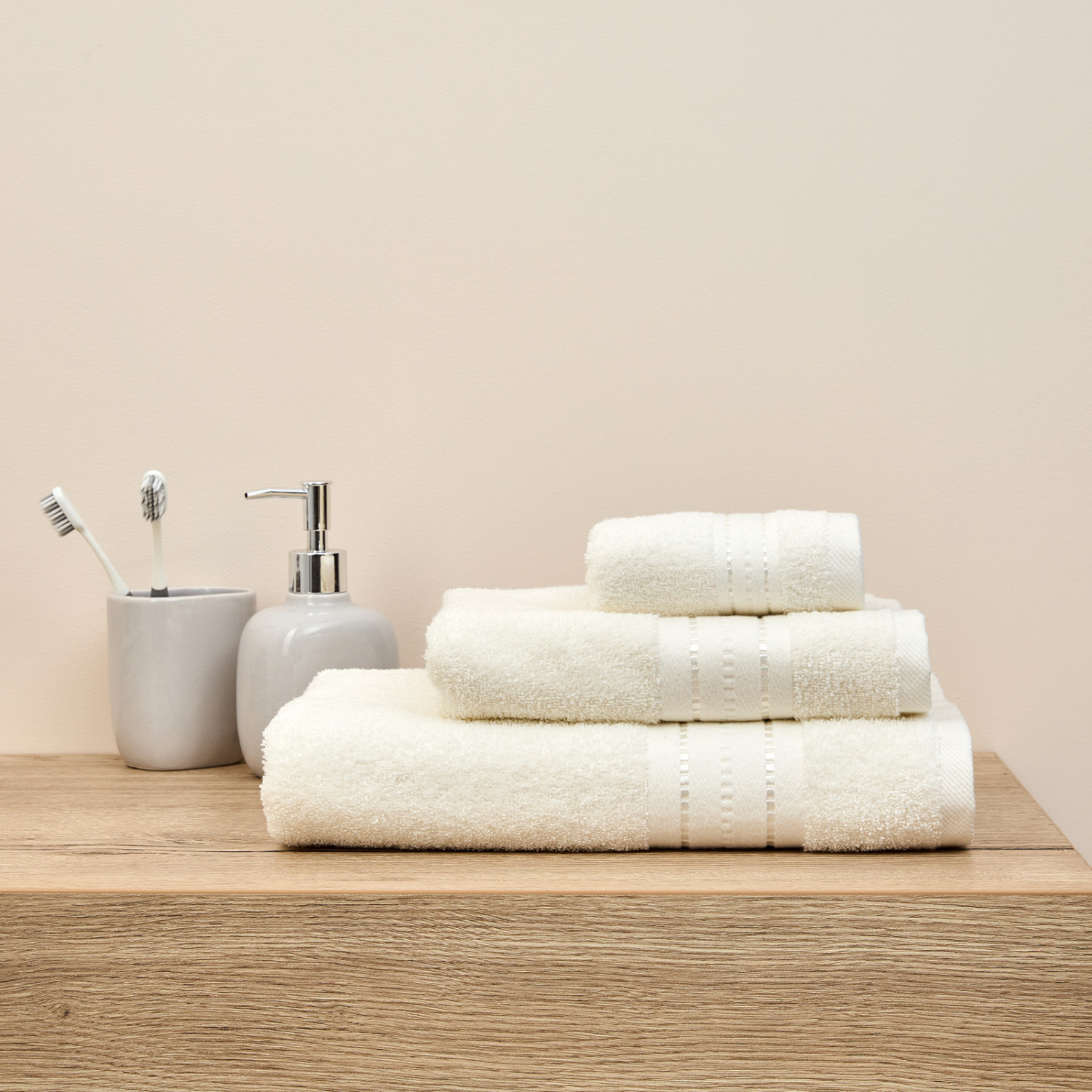 Полотенце махровое Basena, экрю - фото № 8