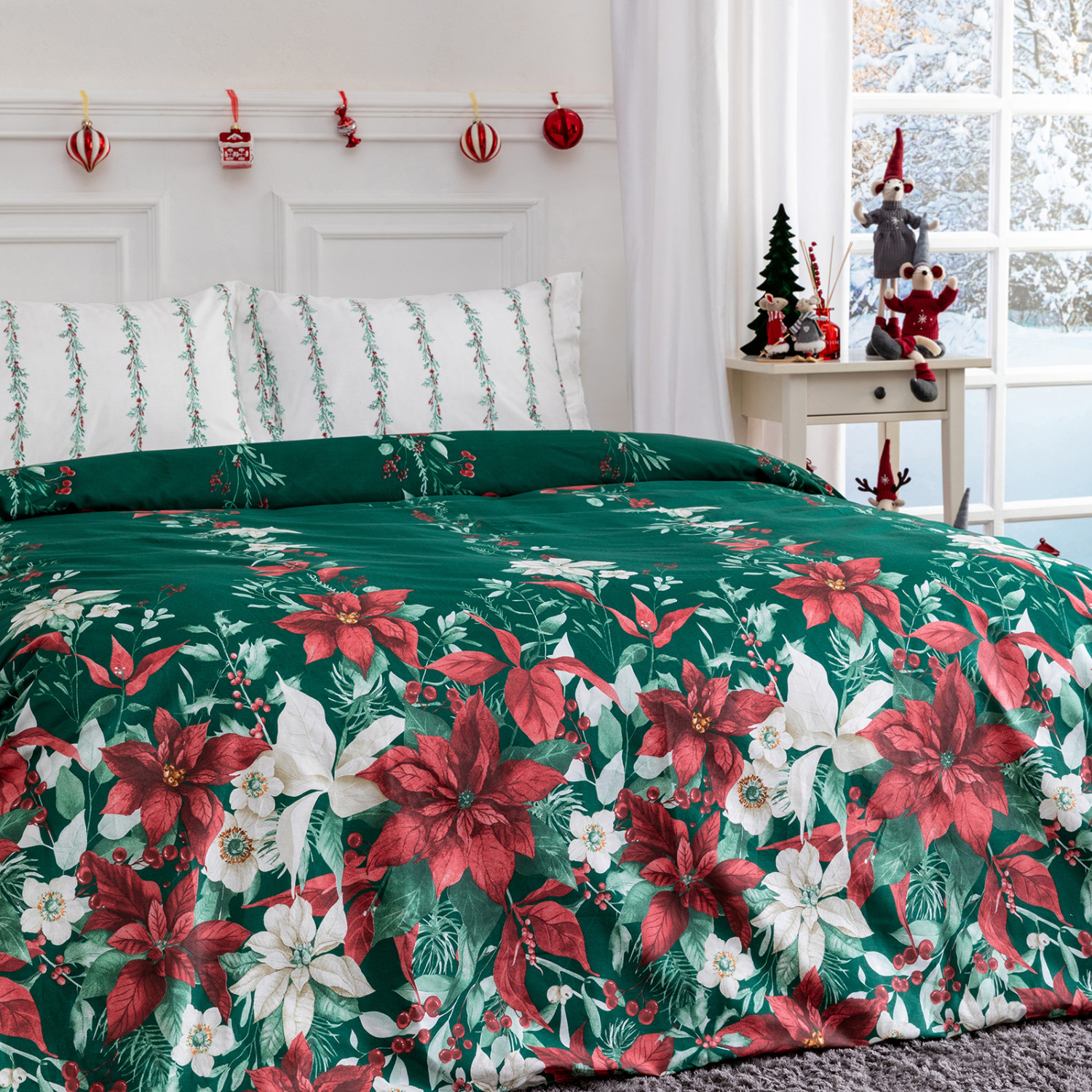 Постельное белье Christmas Flower - фото № 2