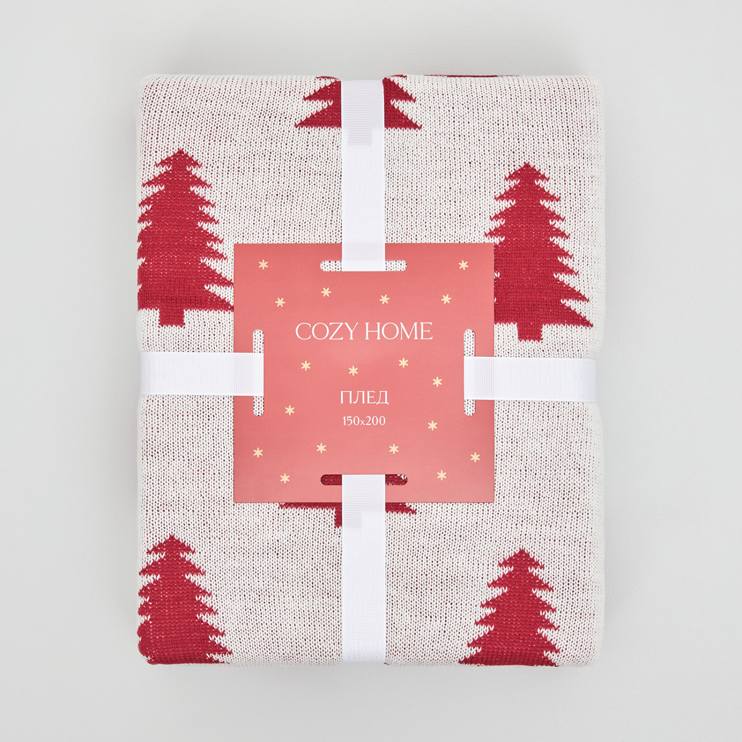 Плед Abete rosso, красный - фото № 12