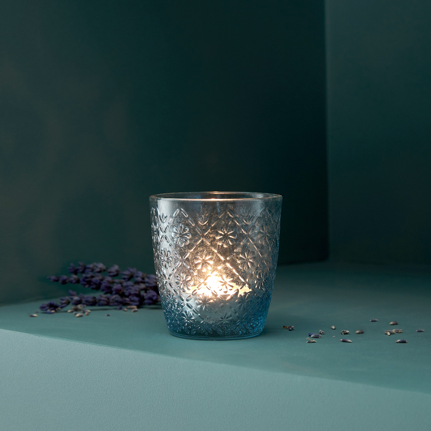 Подсвечник Efri, голубой - фото № 2